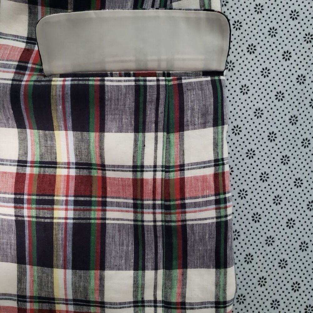 Brooks Brothers 1818 Madison L Multi-Color Madras Plaid Linen Sport Coat Blazer - Picture 6 of 9